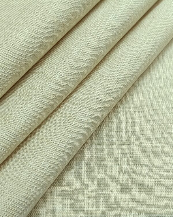 Raymond Men’s 100% Pure Linen Solids Unstitched Shirting Fabric (FLESH BEIGE)