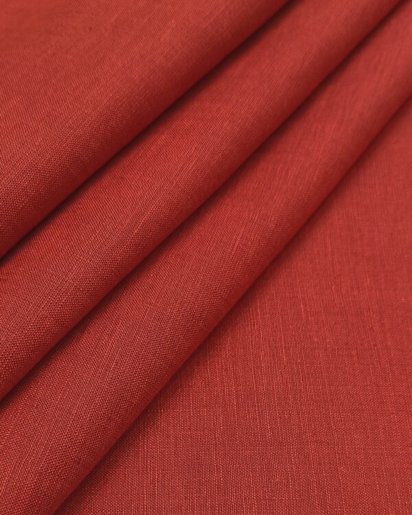 Raymond Men’s 100% Pure Linen Solids Unstitched Shirting Fabric (ROSE RED)