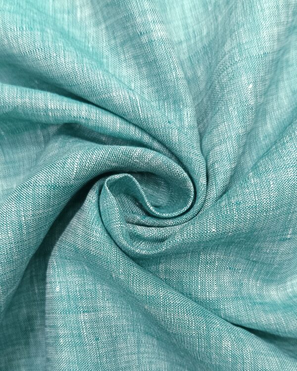 RAYMOND Self Design Sea Green Casual Shirt - View 3