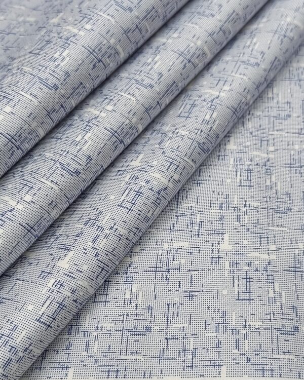 Raymond Men’s Summer Wear Printed Shirting Fabric ( Off White )