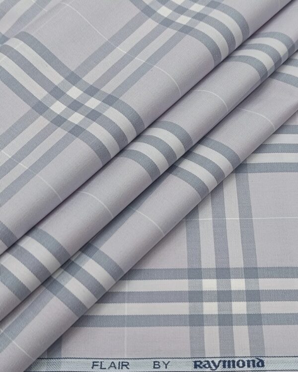 Raymond Men's Premium Cotton Burberry Checks Shirting Fabric
