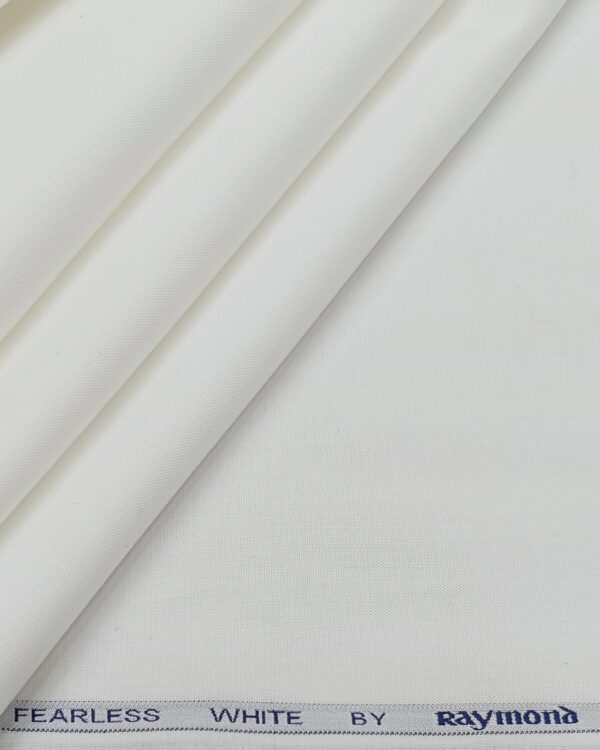 Raymond White 100% Premium Cotton Shirting Fabrics