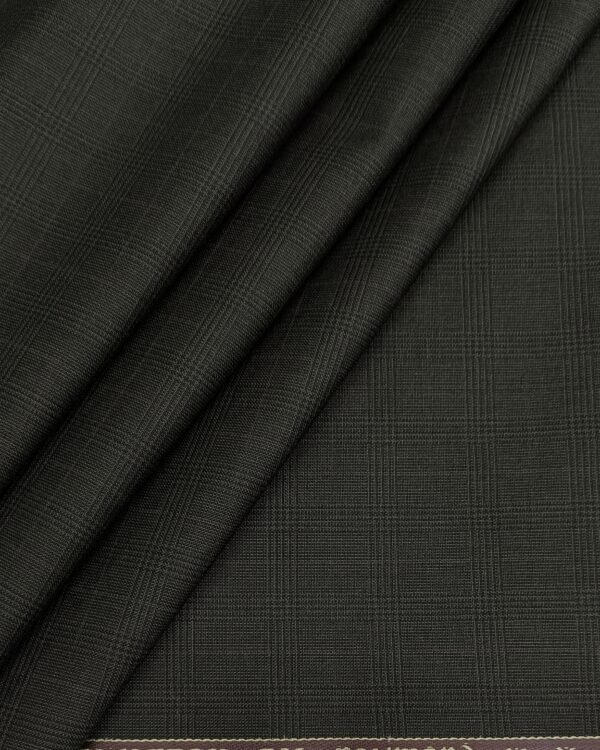 Skytech by Raymond – Elegant Dark Checkered Suiting Fabric