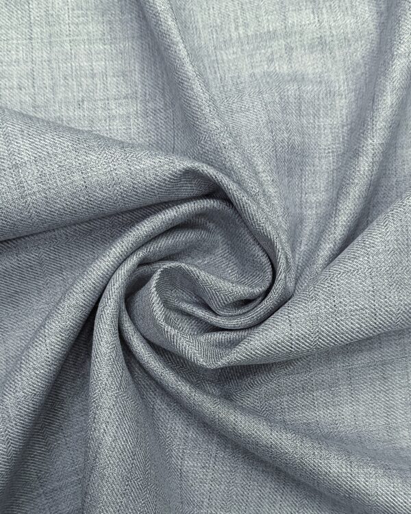 RAYMOND 65% Polyster-35% Viscose Solid Eyes Grey Suit Fabrics - View 3