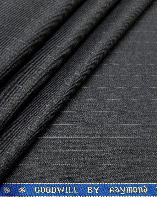 Raymond Men’s Polyester Viscose Stripe Design Unstitched Suiting Fabric