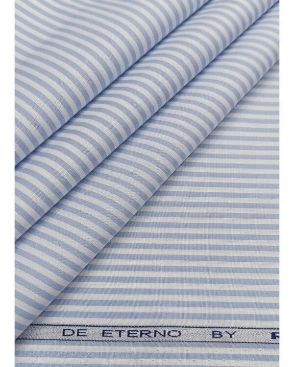 Raymond De Eterno Premium 100% Cotton Striped Shirting Fabric