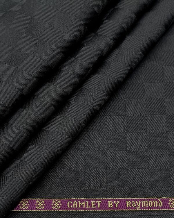 Premium Camlet Suiting Fabric by Raymond – Elegant Checkered Weave