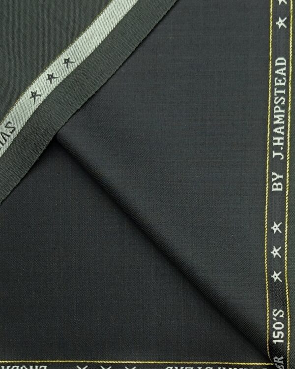 Superfine 150’s Slate Grey Suit Fabric by J.Hampstead – Luxury Redefined